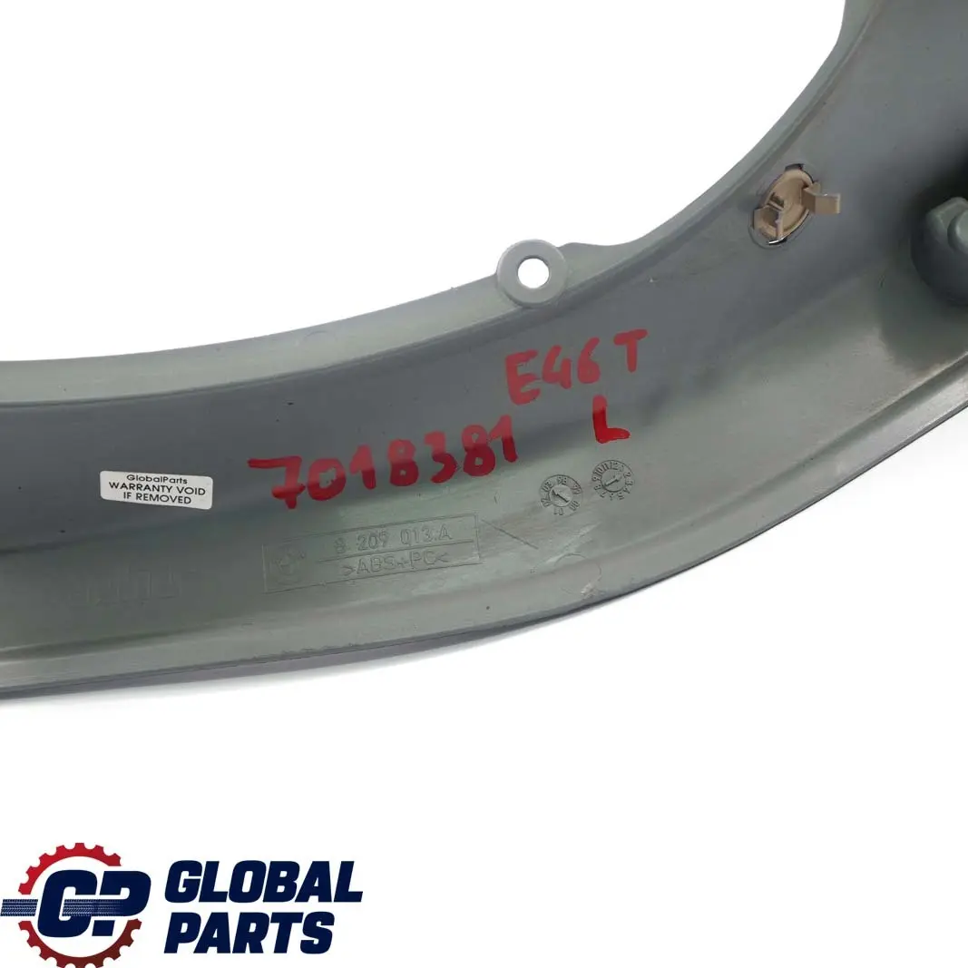 Panel embellecedor Columna Cubierta Trasera Izquierda Gris para BMW E46 Touring con número de pieza 8209013 BMW E46 Touring Panel embellecedor Columna Cubierta Trasera Izquierda Gris - SKU 7018381 - Número de pieza 8209013