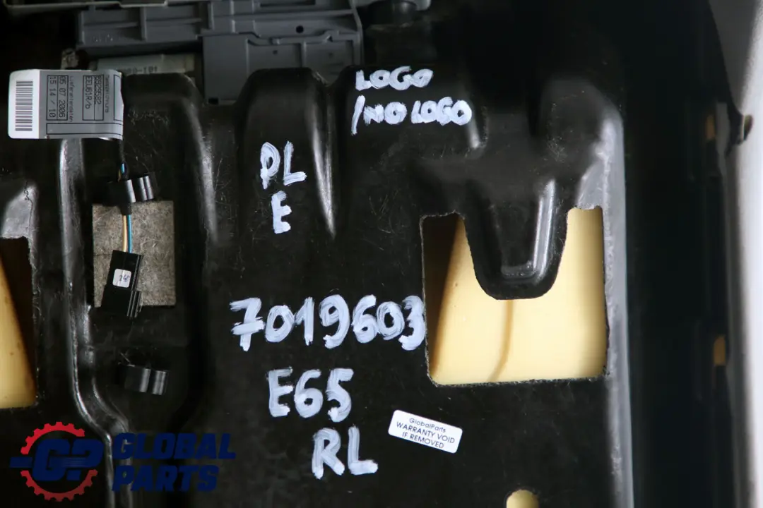 BMW E65 E66 E67 Arriere Siege A Gauche Dossier Reference Cuir Flannelgrau - SKU 7019603 - Numéro de pièce 7019603