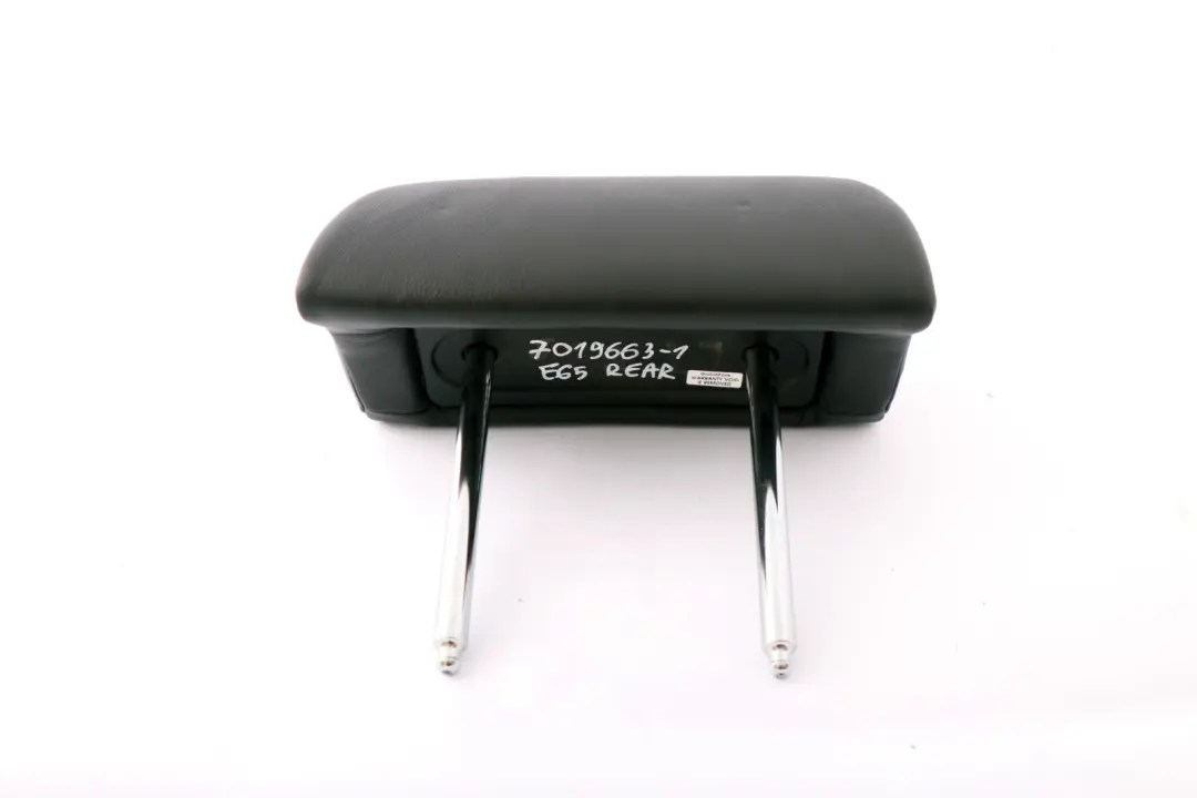 Poggiatesta Sedile Posteriore Pelle Nero Sinistro Destro per BMW E65 con numero di parte 7019663 BMW E65 Poggiatesta Sedile Posteriore Pelle Nero Sinistro Destro - SKU 7019663-1 - Numero di parte 7019663