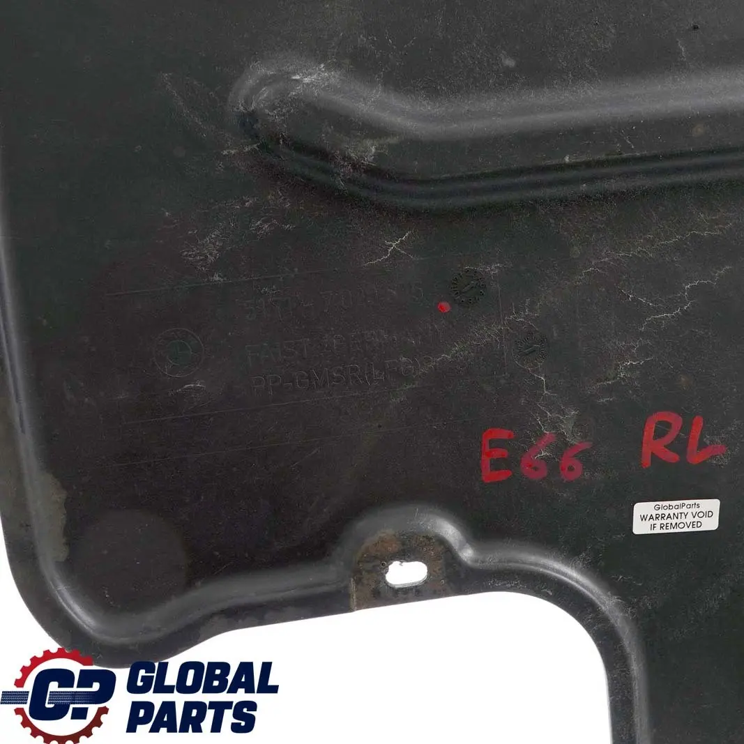 Hinten Links Unterbodenverkleidung Motor Abdeckung für BMW 7 er E66 mit Teilenummer 7020535 BMW 7 er E66 Hinten Links Unterbodenverkleidung Motor Abdeckung - SKU 7020535 - Teilenummer 7020535