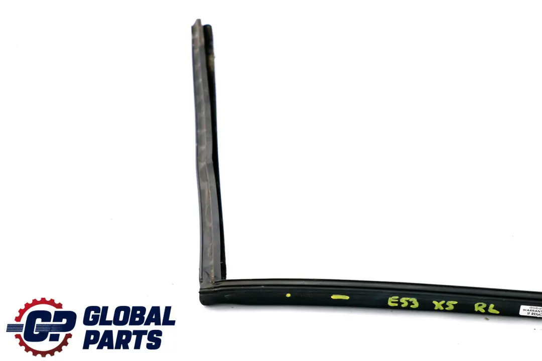 trasera izquierda ventana guia puerta goma para BMW X5 E53 con número de pieza 7020583 BMW X5 E53 trasera izquierda ventana guia puerta goma - SKU 7020583 - Número de pieza 7020583