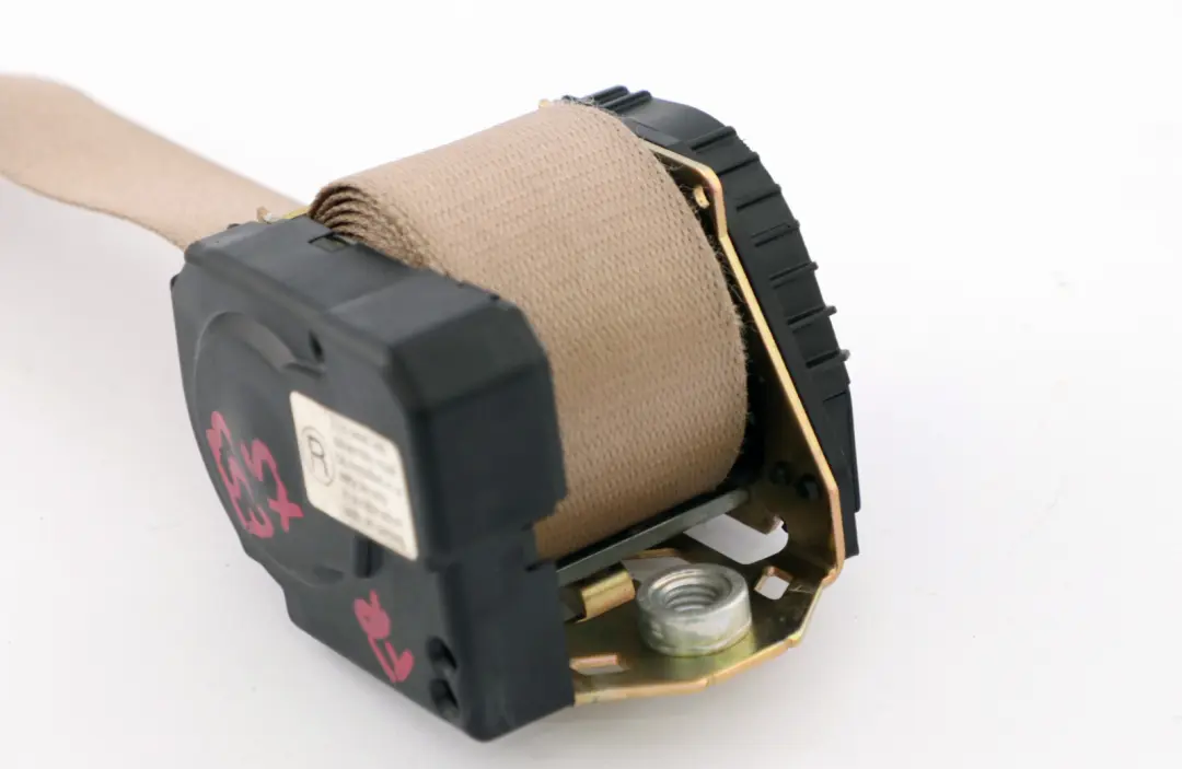 Upper Belt With Force Limiter Front Right O/S Light Beige to BMW X5 E53 with Part number 7021966 BMW X5 E53 Upper Belt With Force Limiter Front Right O/S Light Beige - SKU 7021966 - Part number 7021966