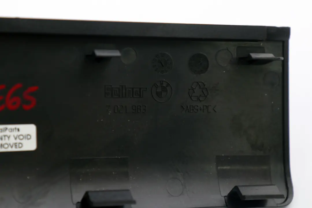 BMW 7 er E65 E66 E67 Einsatz Konsole Vorne Dunkel Silber - SKU 7021983 - Teilenummer 7021983