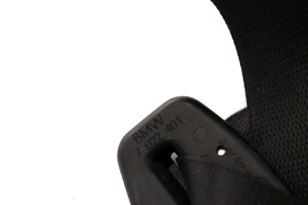 Left N/S Upper Seat Belt Pre Tensioner Schwarz Black to BMW 7 Series E65 E66 Rear with Part number 7022401 BMW 7 Series E65 E66 Rear Left N/S Upper Seat Belt Pre Tensioner Schwarz Black - SKU 7022401 - Part number 7022401