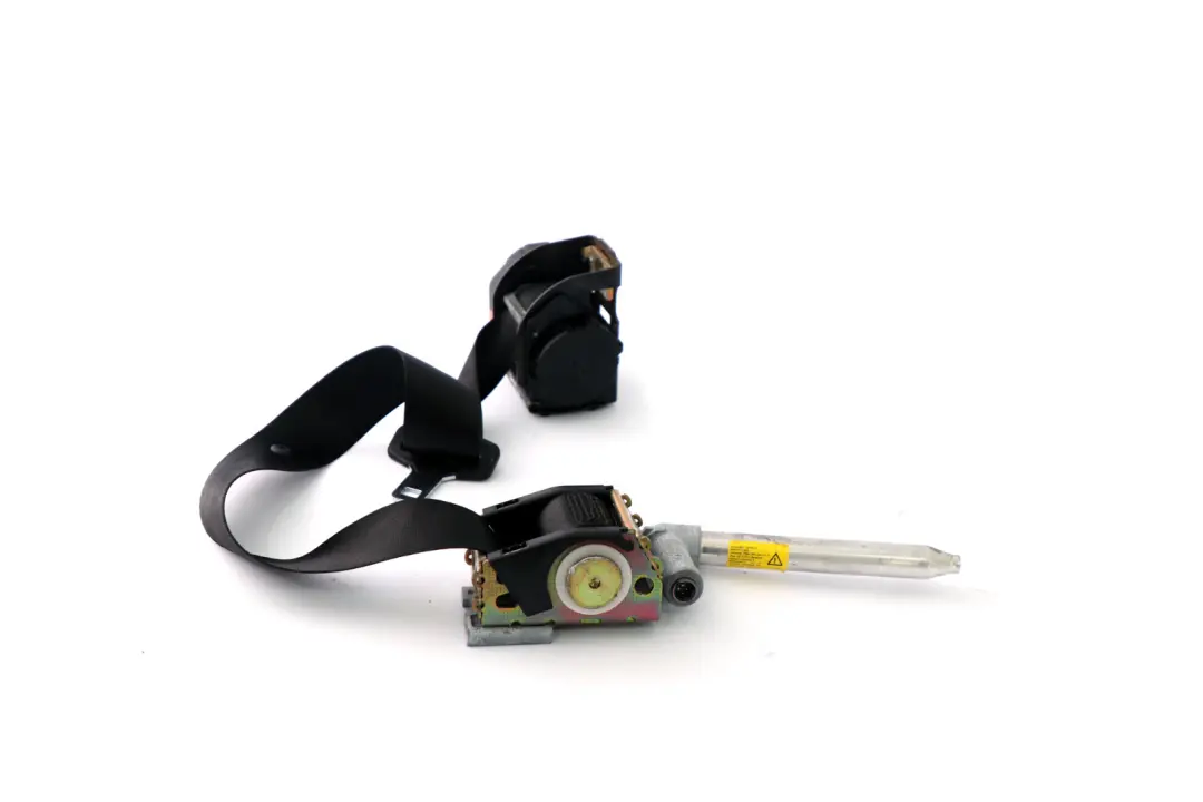 Left N/S Upper Seat Belt Pre Tensioner Schwarz Black to BMW 7 Series E65 E66 Rear with Part number 7022401 BMW 7 Series E65 E66 Rear Left N/S Upper Seat Belt Pre Tensioner Schwarz Black - SKU 7022401 - Part number 7022401