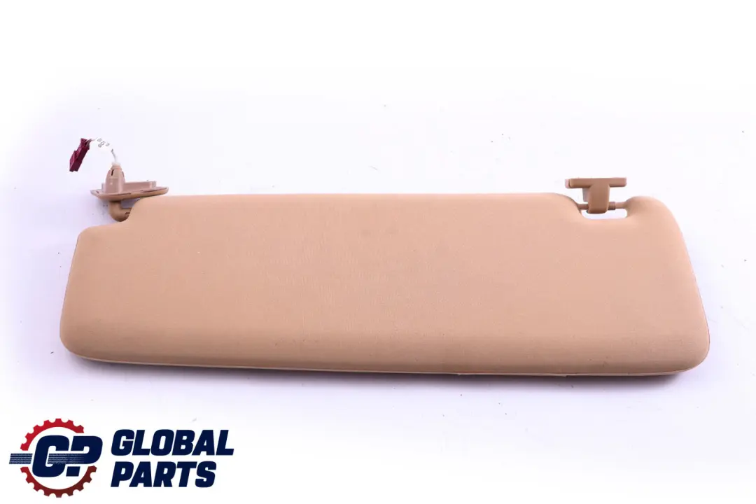 BMW E65 E66 Pare Soleil Droit Beige Avec Étiquette Rétroviseur - SKU 7022766 - Numéro de pièce 7022766