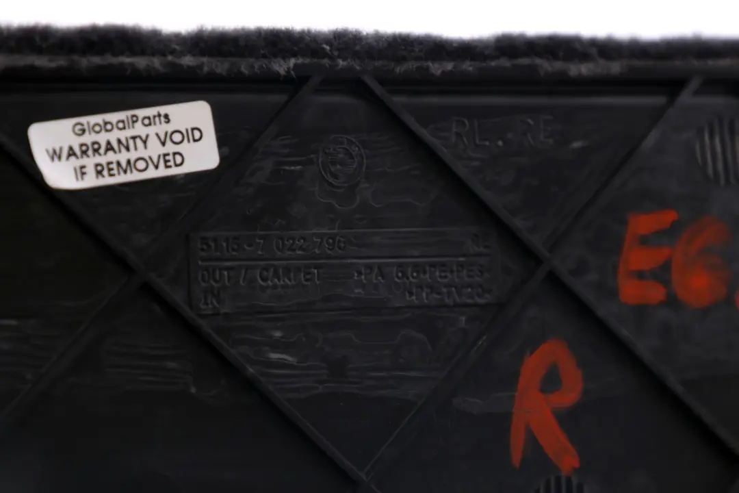 Tapicerka Tunelu Prawy Przód do BMW E65 E66 E67 o numerze 7022796 BMW E65 E66 E67 Tapicerka Tunelu Prawy Przód - SKU 7022796 - Numer Części 7022796