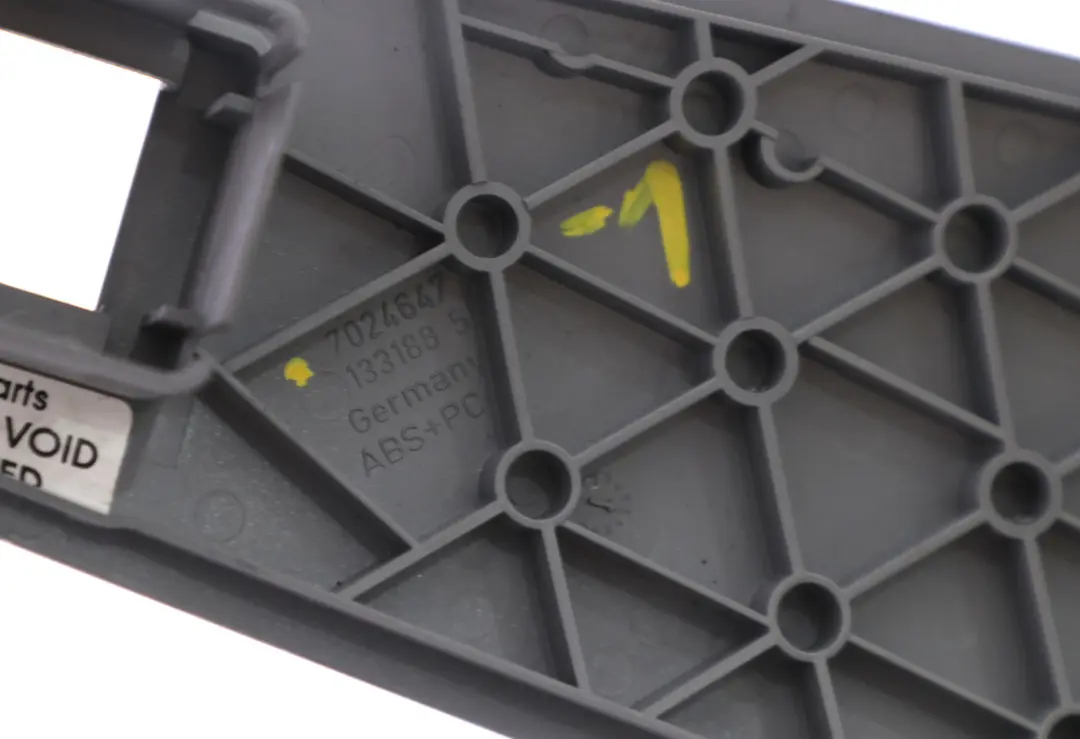 Window Switch Finisher Trim Cover Front Passenger Grey to BMW 7 Series 1 E65 with Part number 7024647 BMW 7 Series 1 E65 Window Switch Finisher Trim Cover Front Passenger Grey - SKU 7024647-1 - Part number 7024647