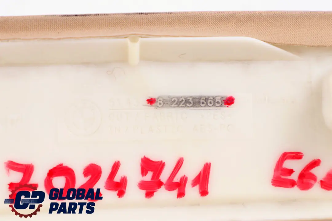 BMW 7 er E65 E66 Blende Windlauf Links Beige 8223665 - SKU 7024741 - Teilenummer 7024741