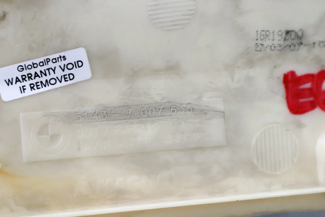 BMW E65 Tapa Panel Embellecedor Columna Trasera Izquierda Steingrau Gris 7007635 - SKU 7024755 - Número de pieza 7024755