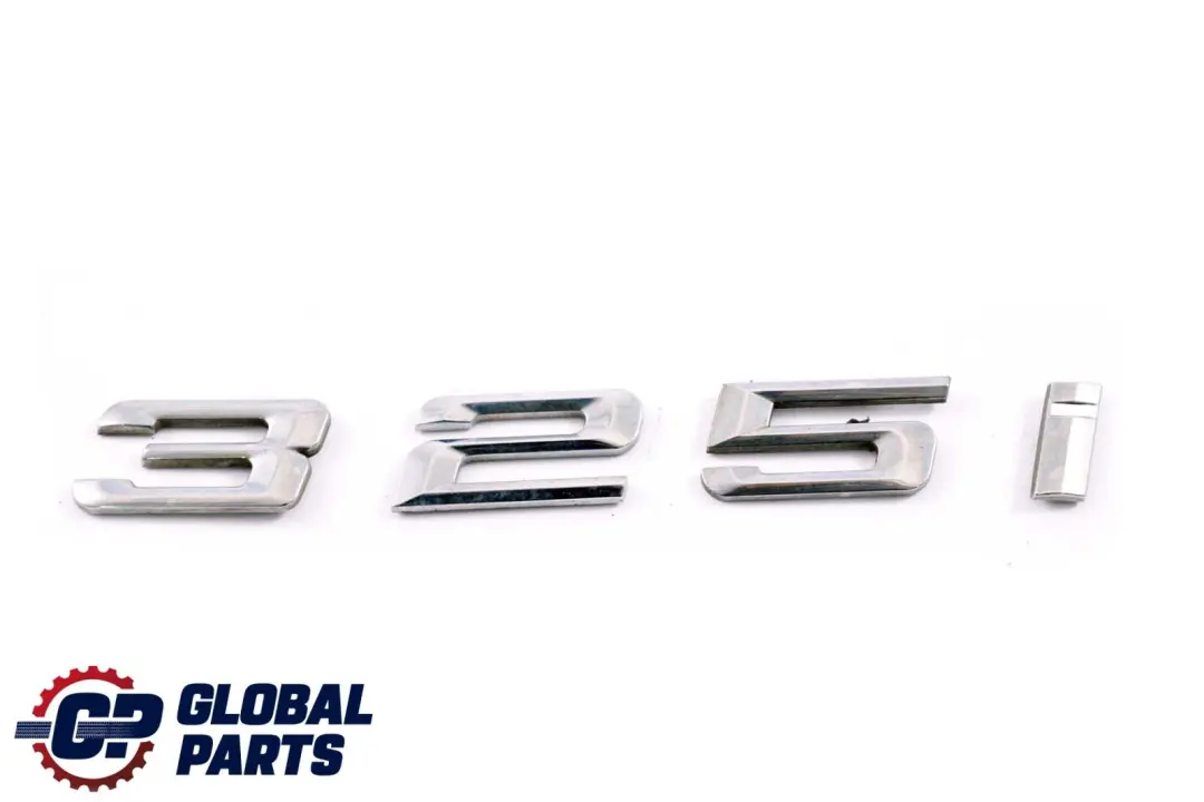 Adhered 325i Boot Trunk Lid Emblem Lettering to BMW 3 Series E46 Rear with Part number 7025251 BMW 3 Series E46 Rear Adhered 325i Boot Trunk Lid Emblem Lettering - SKU 7025251 - Part number 7025251