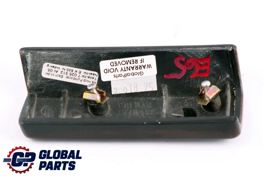 BMW 7 Series E65 Wood Panel Module Carrier Trim Right O/S Esche Dunkel - SKU 7025312 - Part number 7025312