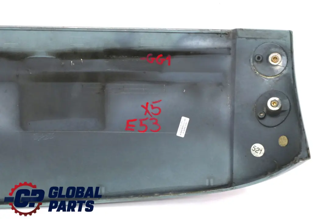 Spoiler Upper Graugruen Grey Green Metallic to BMW X5 Series 1 E53 Rear with Part number 7025612 BMW X5 Series 1 E53 Rear Spoiler Upper Graugruen Grey Green Metallic - SKU 7025612-GG1 - Part number 7025612