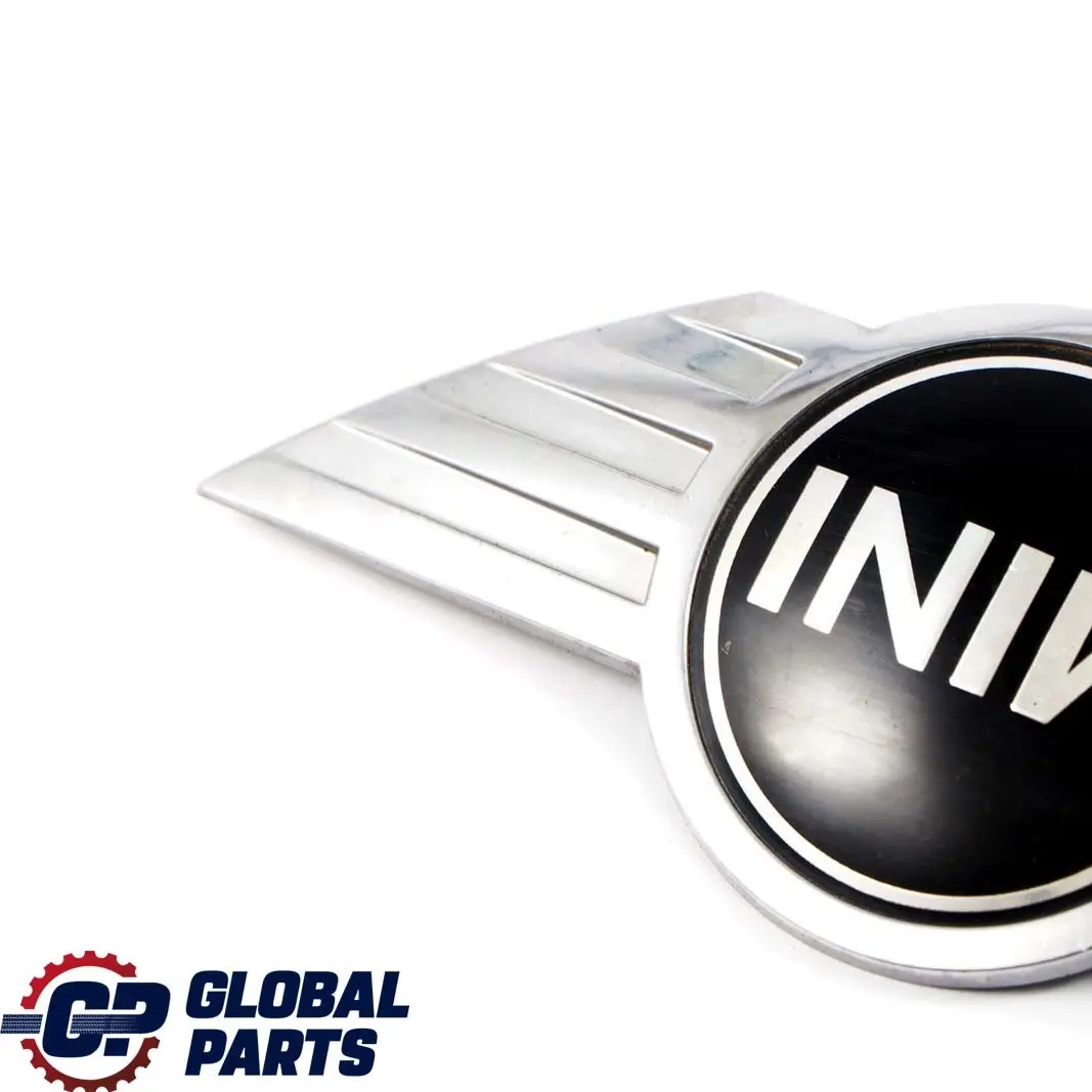 Lid Emblem Chrome to Mini Cooper One R50 R53 R56 Logo Badge Rear Hatch Deck with Part number 7026186 Mini Cooper One R50 R53 R56 Logo Badge Rear Hatch Deck Lid Emblem Chrome - SKU 7026186 - Part number 7026186