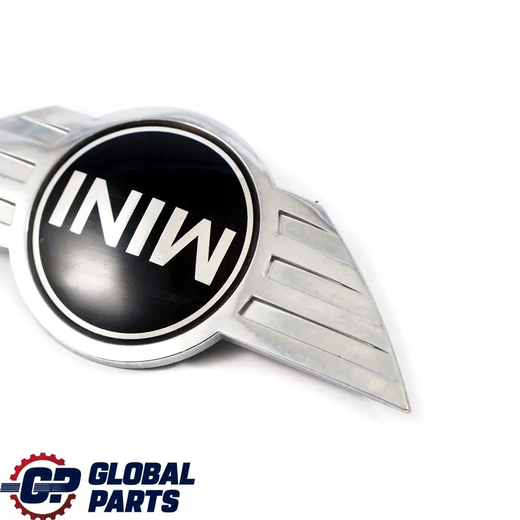 Lid Emblem Chrome to Mini Cooper One R50 R53 R56 Logo Badge Rear Hatch Deck with Part number 7026186 Mini Cooper One R50 R53 R56 Logo Badge Rear Hatch Deck Lid Emblem Chrome - SKU 7026186 - Part number 7026186