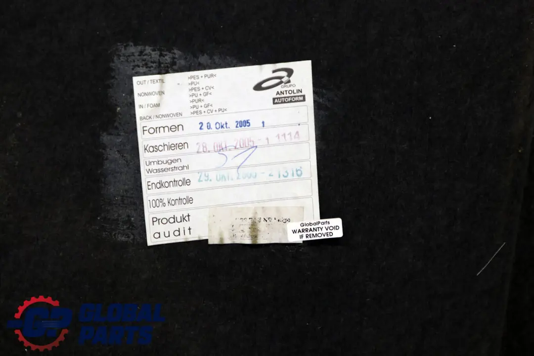 Headlining Roof Lining Roof Beige to BMW 7 Series E65 with Part number 7026834 BMW 7 Series E65 Headlining Roof Lining Roof Beige - SKU 7026834 - Part number 7026834