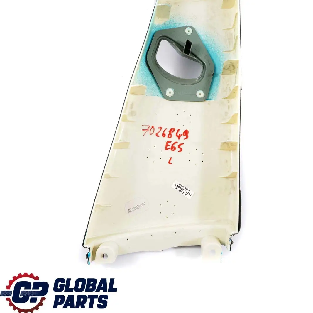 BMW E65 E66 Osłona słupka lewa Stone Green - SKU 7026849 - Numer Części 7001979