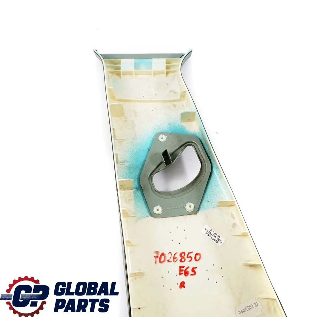 BMW 7 E65 E66 Cubierta Columna Centro Superior Derecha Embellecedor Verde - SKU 7026850 - Número de pieza 7026850