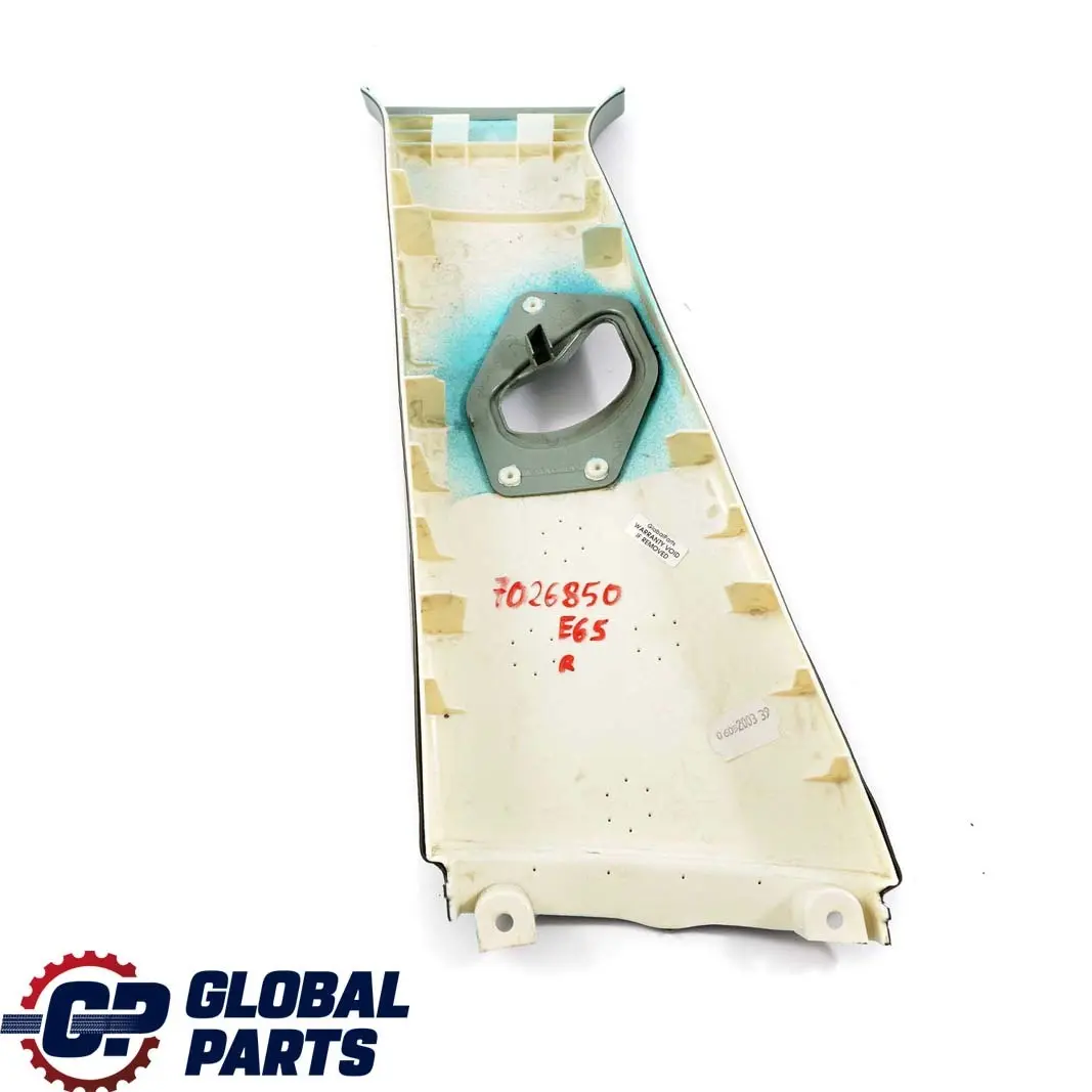 BMW 7 E65 E66 Cubierta Columna Centro Superior Derecha Embellecedor Verde - SKU 7026850 - Número de pieza 7026850