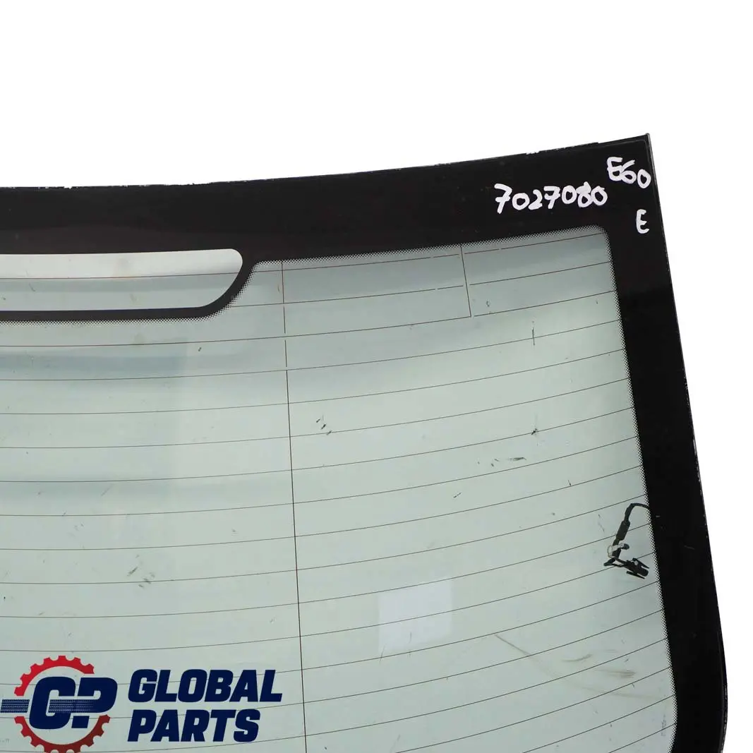 Boot Window Glass Green AS2 to BMW 5 Series E60 Saloon Rear with Part number 7027080 BMW 5 Series E60 Saloon Rear Boot Window Glass Green AS2 - SKU 7027080 - Part number 7027080