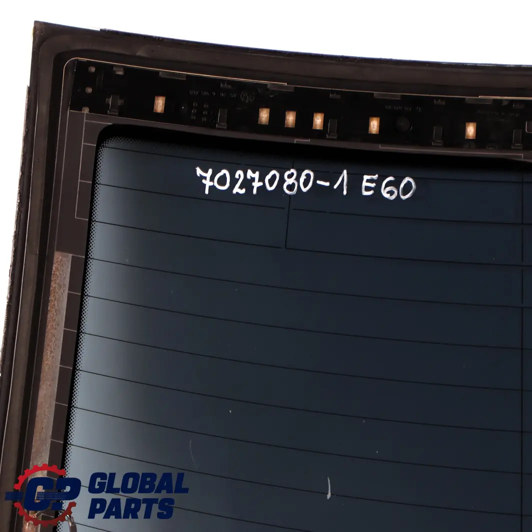 Boot Window Glass Green AS2 Tinted Film to BMW 5 Series E60 1 Saloon Rear with Part number 7027080 BMW 5 Series E60 1 Saloon Rear Boot Window Glass Green AS2 Tinted Film - SKU 7027080-1 - Part number 7027080