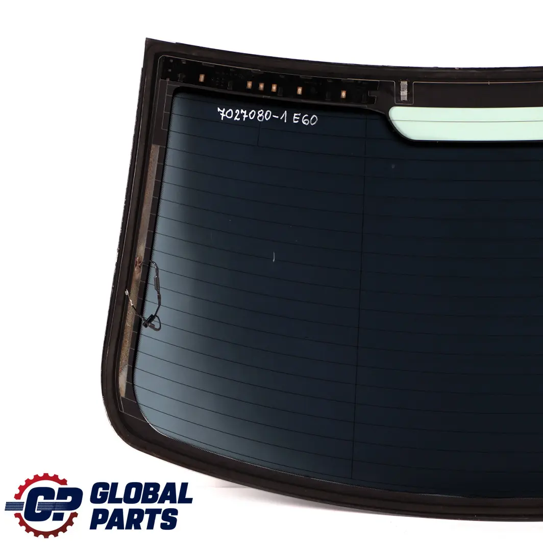 Boot Window Glass Green AS2 Tinted Film to BMW 5 Series E60 1 Saloon Rear with Part number 7027080 BMW 5 Series E60 1 Saloon Rear Boot Window Glass Green AS2 Tinted Film - SKU 7027080-1 - Part number 7027080