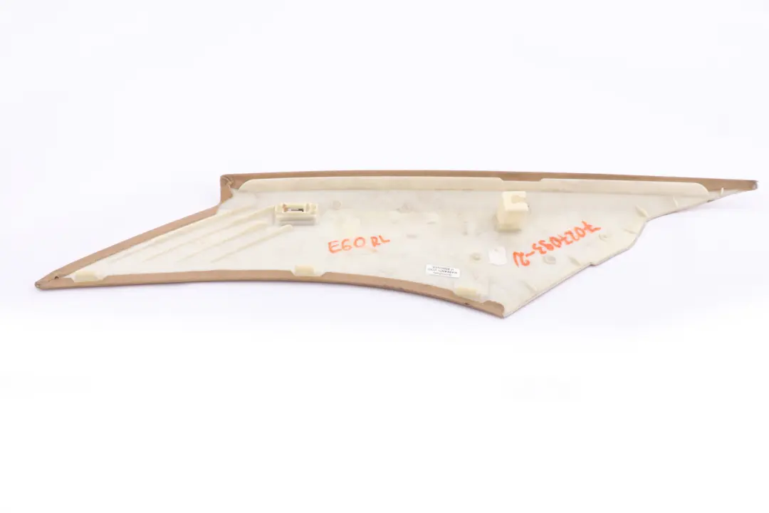 BMW E60 E60LCI Panel embellecedor columna C trasera izquierda Beige - SKU 7027093-2 - Número de pieza 7027093
