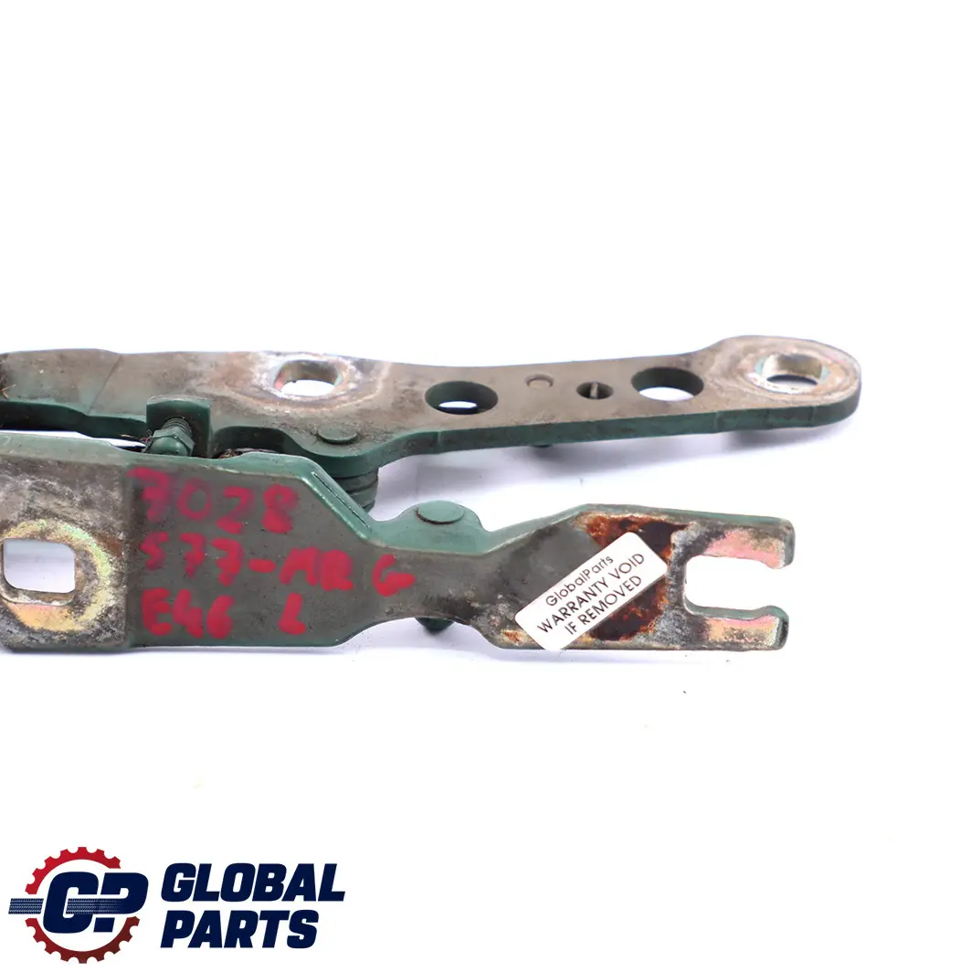 Charniere Rabat a Gauche Meer Vert Metallique 393 pour BMW E46 à propos du numéro de pièce 7028577 BMW E46 Charniere Rabat a Gauche Meer Vert Metallique 393 - SKU 7028577-MRG - Numéro de pièce 7028577