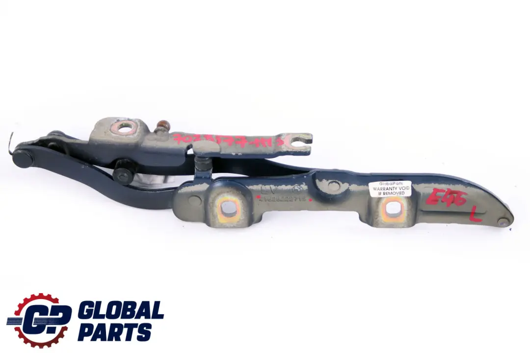 Left Engine Hood Hinge Bonnet N/S Mysticblau Metallic to BMW 3 Series E46 with Part number 7028577 BMW 3 Series E46 Left Engine Hood Hinge Bonnet N/S Mysticblau Metallic - SKU 7028577-MYS - Part number 7028577