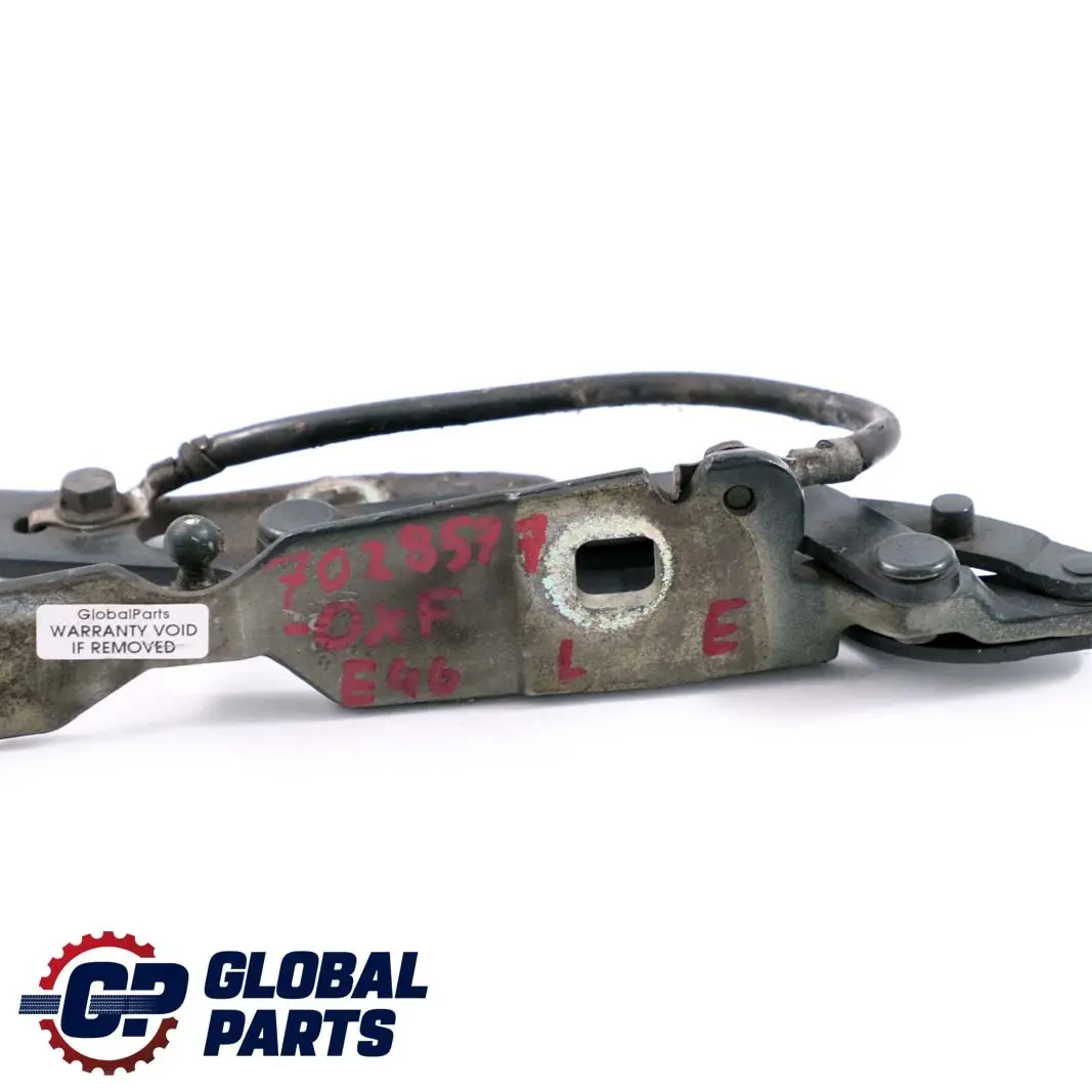 BMW E46 Charniere Rabat a Gauche Vert Oxford Vert Metallique - 430 - SKU 7028577-OXF - Numéro de pièce 7028577