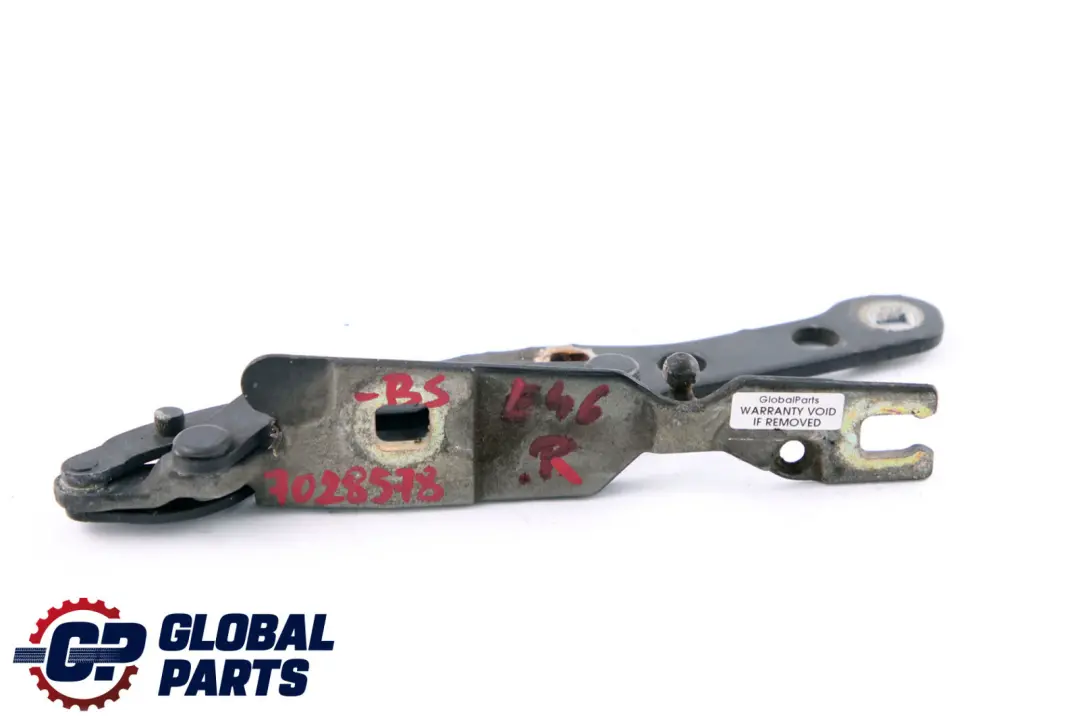 BMW E46 Cardine Lembo Anteriore Destra Black Sapphire Metallizzato - SKU 7028578-BS - Numero di parte 7028578