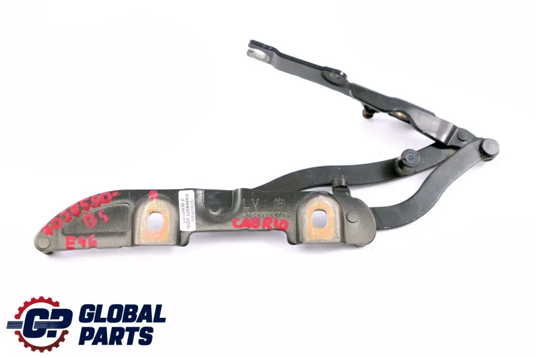 Right O/S Trunk Lid Hinge Black Sapphire 8222716 to BMW 3 Series E46 Convertible with Part number 7028580 BMW 3 Series E46 Convertible Right O/S Trunk Lid Hinge Black Sapphire 8222716 - SKU 7028580-BS - Part number 7028580