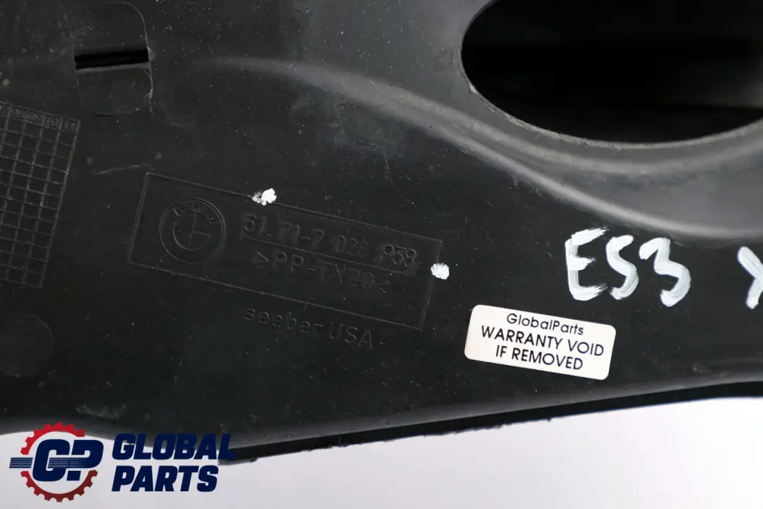 M54 M57 Prese D Aria Cambio / Freno Anteriore Sinistra per BMW X5 E53 con numero di parte 7028938 BMW X5 E53 M54 M57 Prese D Aria Cambio / Freno Anteriore Sinistra - SKU 7028938 - Numero di parte 7028938