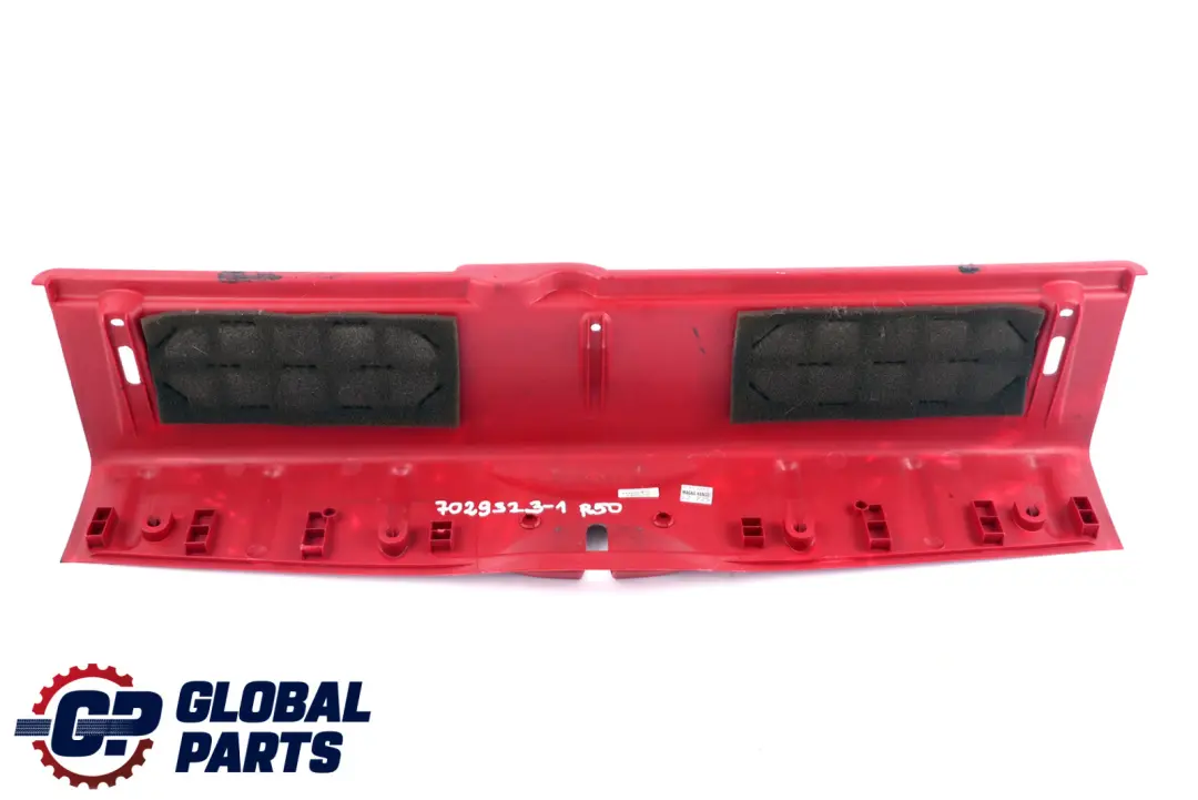 Trunk Luggage Loading Sill Cover Tartan Red to BMW Mini Cooper One R50 with Part number 7029323 BMW Mini Cooper One R50 Trunk Luggage Loading Sill Cover Tartan Red - SKU 7029323-1 - Part number 7029323