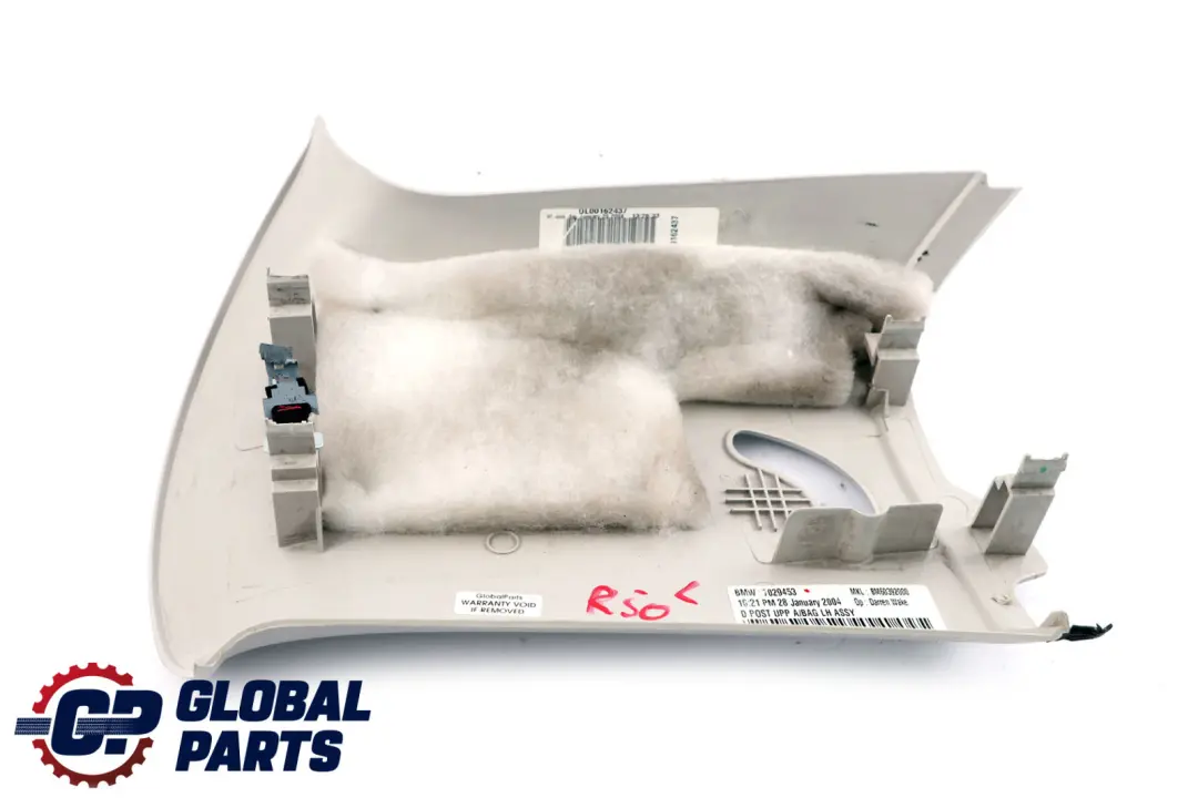 Tapa Columna D Izquierda Panel Interior Horizon Gris ITS para BMW Mini R50 R53 con número de pieza 7029453 BMW Mini R50 R53 Tapa Columna D Izquierda Panel Interior Horizon Gris ITS - SKU 7029453 - Número de pieza 7029453