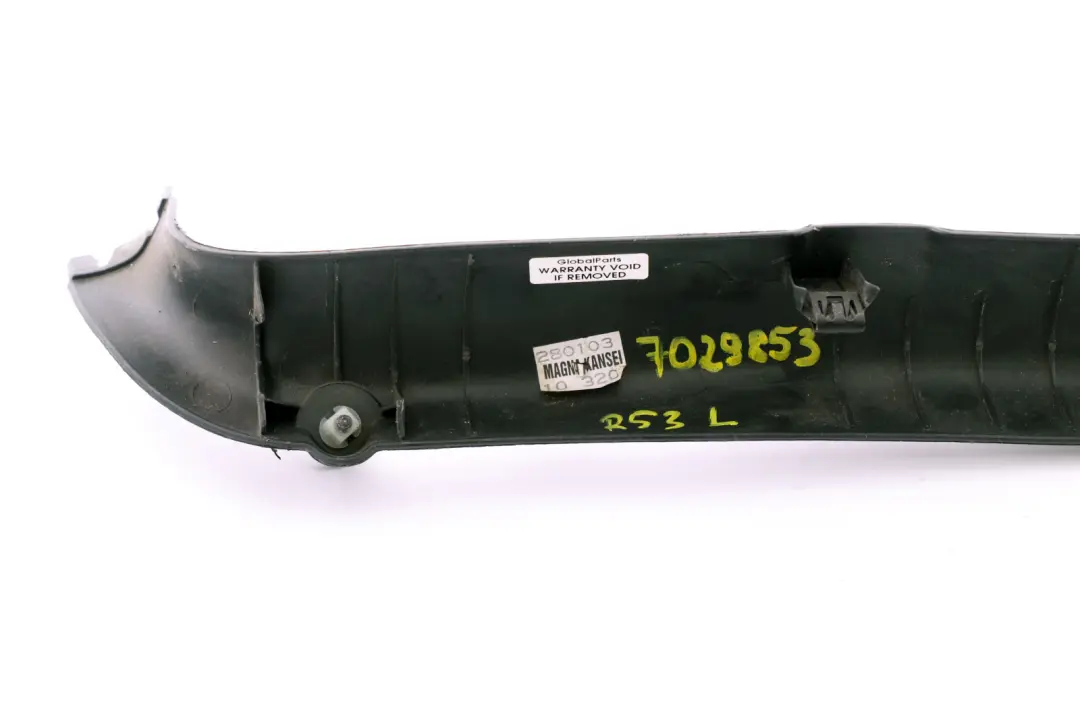 Verkleidung Abdeckung Heckklappe Links Schwarz für Mini R50 R53 Touring mit Teilenummer 7029853 Mini R50 R53 Touring Verkleidung Abdeckung Heckklappe Links Schwarz - SKU 7029853 - Teilenummer 7029853