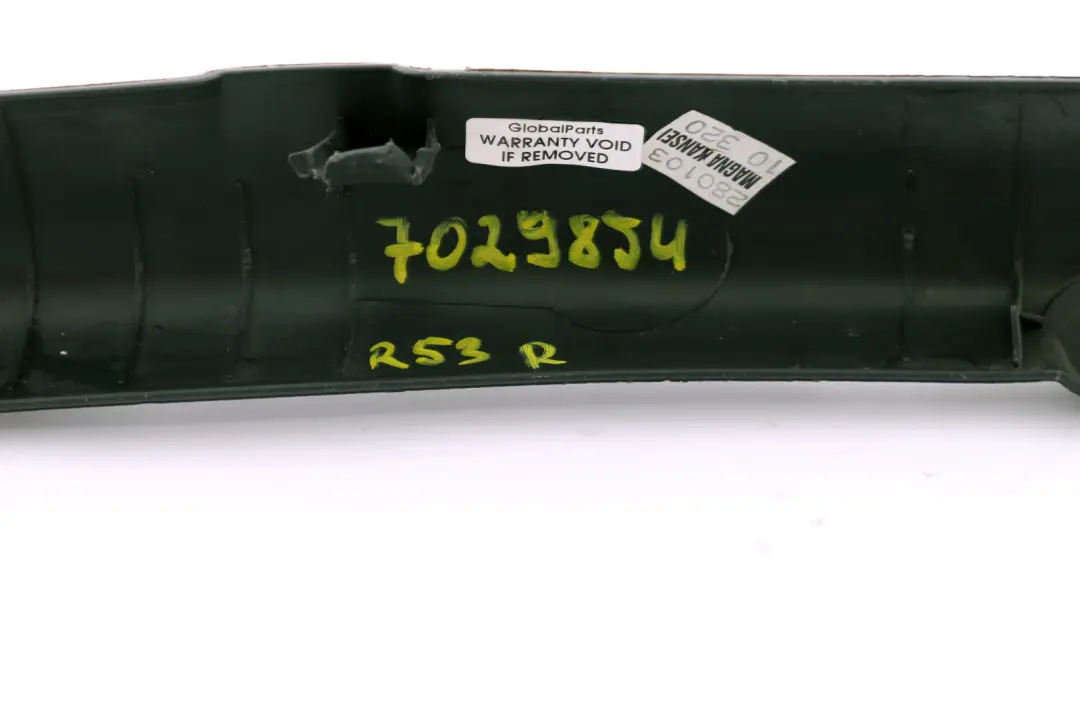 Panneau d'habillage couvercle coffre droit pour Mini Cooper R50 R53 Touring à propos du numéro de pièce 7061394 Mini Cooper R50 R53 Touring Panneau d'habillage couvercle coffre droit - SKU 7029854 - Numéro de pièce 7061394