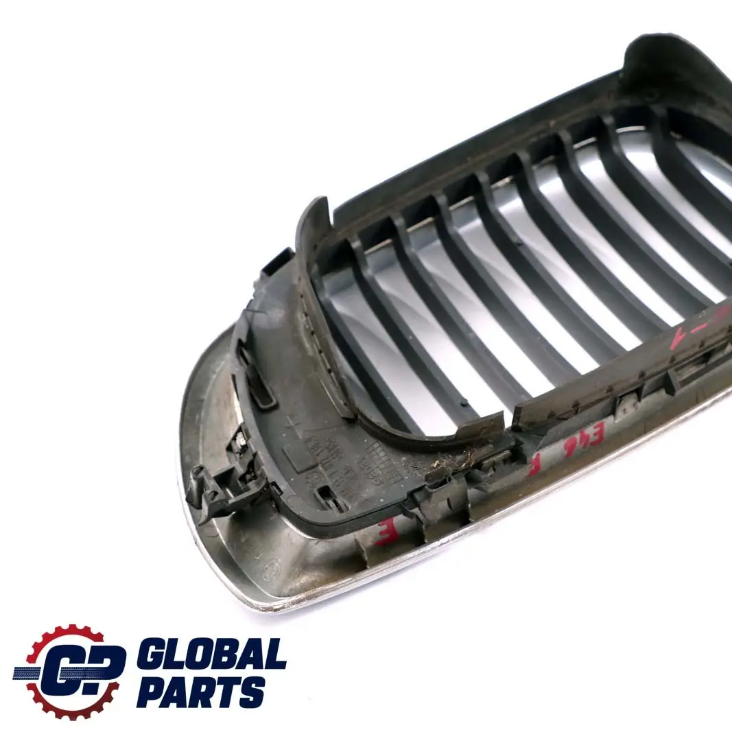 BMW 3 Series E46 1 Front Bumper Centre Grille Right O/S Black Chrome - SKU 7030546-1 - Part number 7030546