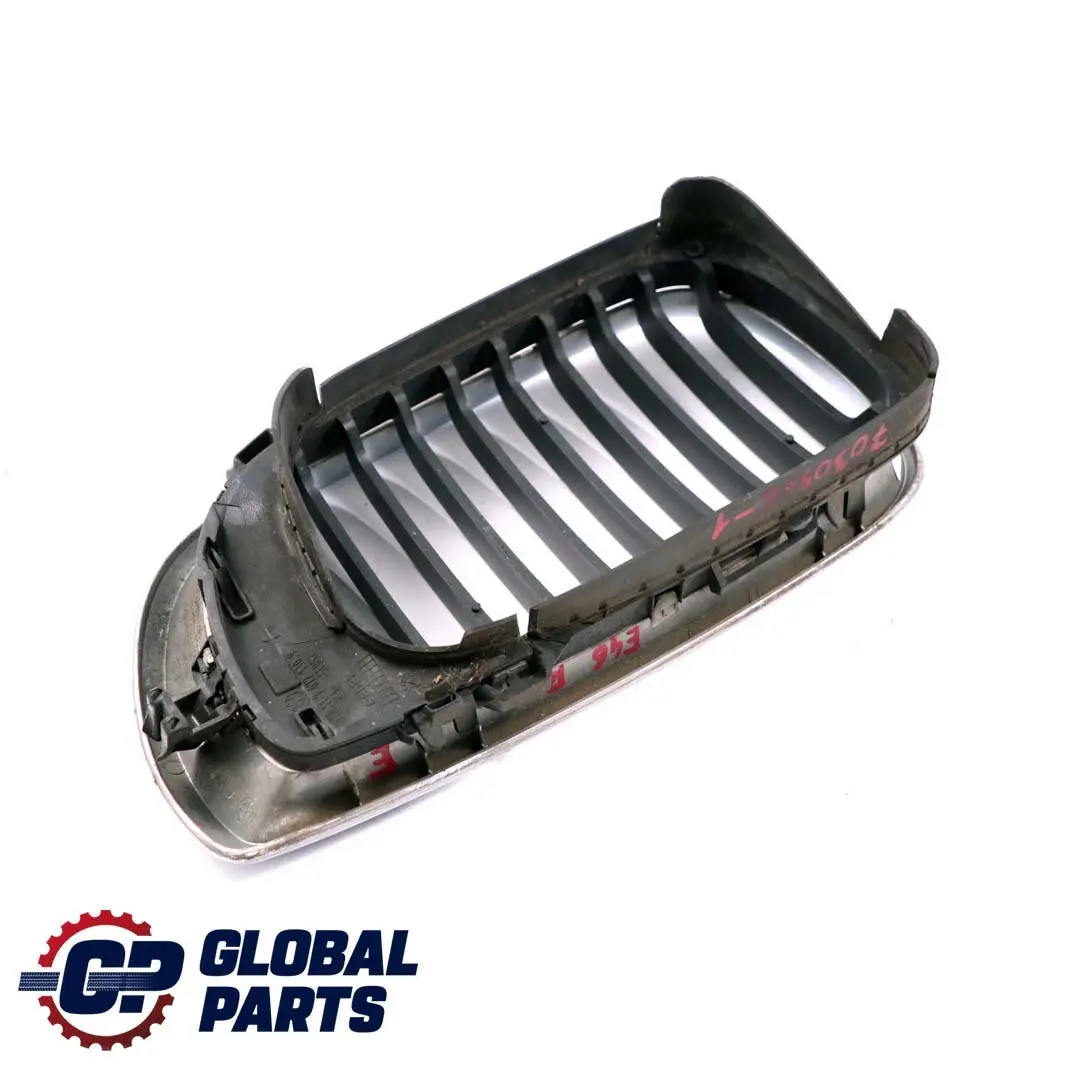 BMW 3 er E46 1 Frontstoßstange Ziergitter Rechts Schwarz Chrom - SKU 7030546-1 - Teilenummer 7030546