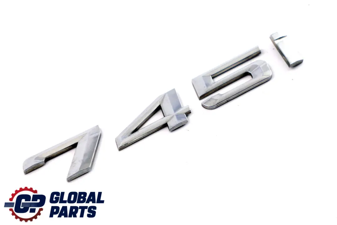Boot Trunk Lid Adhered Lettering Emblem Logo to BMW 7 Series E65 745i Petrol Rear with Part number 7154497 BMW 7 Series E65 745i Petrol Rear Boot Trunk Lid Adhered Lettering Emblem Logo - SKU 7033242 - Part number 7154497