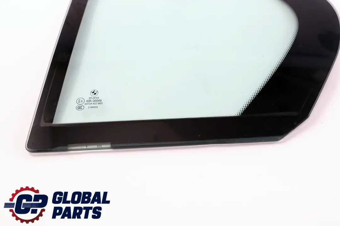 Puerta Ventana Vidrio Fijo Lado Verde Trasero Izquierdo AS2 para BMW E60 con número de pieza 7033643 BMW E60 Puerta Ventana Vidrio Fijo Lado Verde Trasero Izquierdo AS2 - SKU 7033643 - Número de pieza 7033643