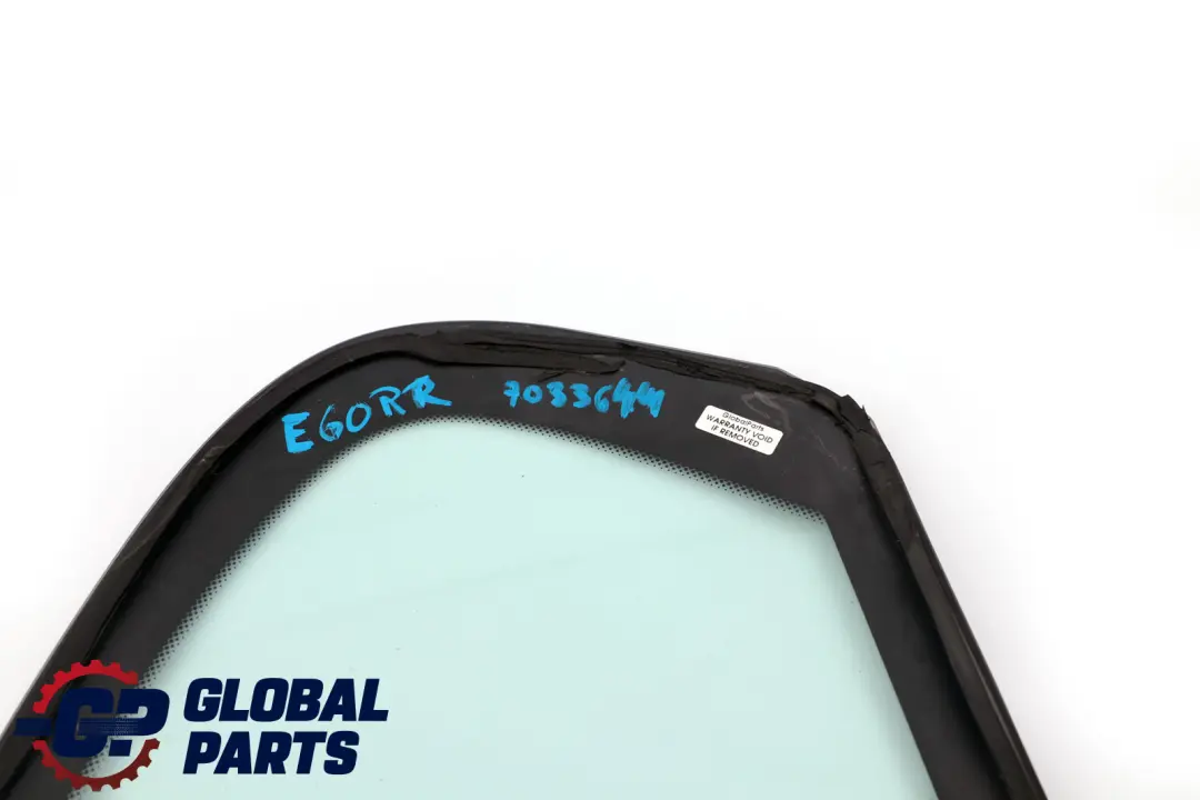 Side Window Fixed Rear Right O/S AS2 Green to BMW E60 with Part number 7033644 BMW E60 Side Window Fixed Rear Right O/S AS2 Green - SKU 7033644 - Part number 7033644