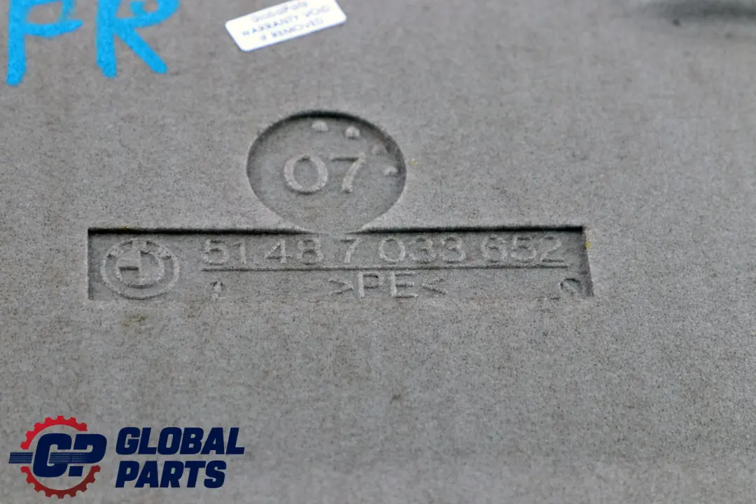 BMW E60 E60N E61 E61N Isolamento Acustico Porta Anteriore Destra - SKU 7033652 - Numero di parte 7033652