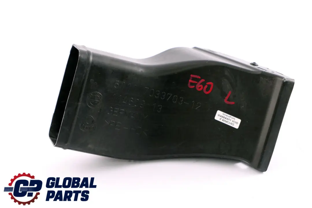 BMW E60 Parachoques Delantero Freno Izquierdo Salida Aire - SKU 7033703 - Número de pieza 7033703