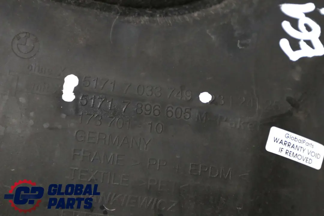 BMW E60 E60N E61 LCI Tapa Paso De Rueda Carcasa Delantera Izquierda - SKU 7033749 - Número de pieza 7033749
