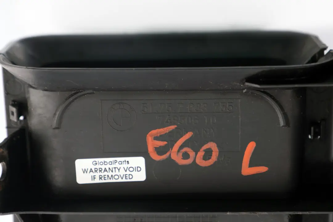 BMW E60 E61 Kühler Luftkanal Luftführung Bremse Vorne Links - SKU 7033755 - Teilenummer 7039131