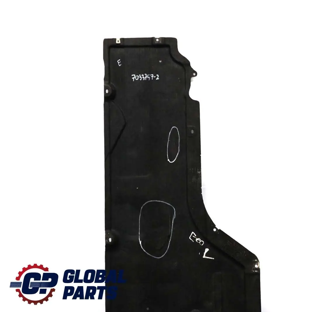 BMW 5 Series E60 E61 2 Underbody Underfloor Tray Cover Panel Left N/S - SKU 7033757-2 - Part number 7033757