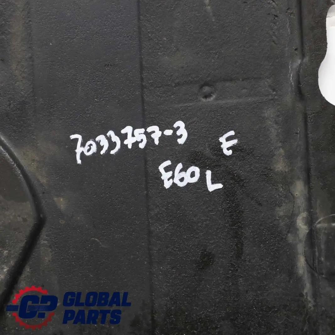 Underbody Underfloor Tray Cover Panel Left N/S to BMW 5 Series E60 E61 3 with Part number 7033757 BMW 5 Series E60 E61 3 Underbody Underfloor Tray Cover Panel Left N/S - SKU 7033757-3 - Part number 7033757