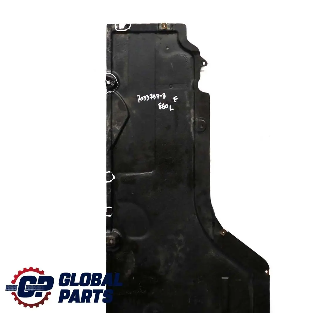 Underbody Underfloor Tray Cover Panel Left N/S to BMW 5 Series E60 E61 3 with Part number 7033757 BMW 5 Series E60 E61 3 Underbody Underfloor Tray Cover Panel Left N/S - SKU 7033757-3 - Part number 7033757