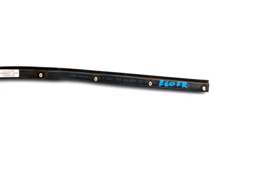 BMW 5 Series E60 E61 LCI Door Gasket Weatherstrip Joint Seal Front Right O/S - SKU 7033790 - Part number 7033790